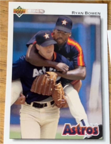1992 Upper Deck #354 Ryan Bowen Houston Astros — front