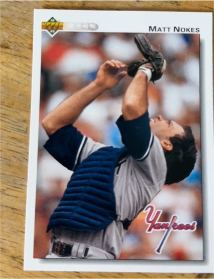 1992 Upper Deck #295 Matt Nokes — front