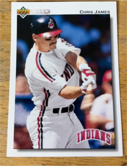 1992 Upper Deck #560 Chris James Cleveland Indians — front