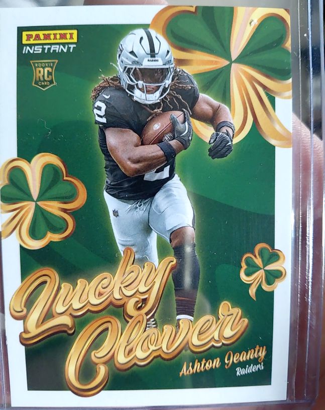 2025 Panini Instant #12 Ashton Jeanty Lucky Clover — front
