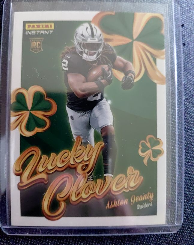 2025 Panini Instant #12 Ashton Jeanty Lucky Clover — front