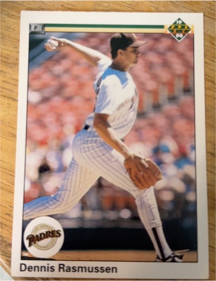 1990 Upper Deck #594 Dennis Rasmussen — front