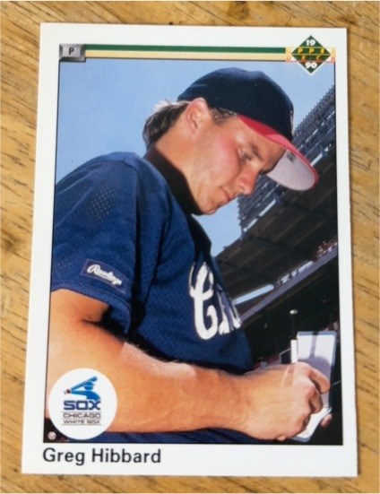 1990 Upper Deck #543 Greg Hibbard — front