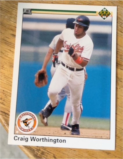 1990 Upper Deck #444 Craig Worthington — front
