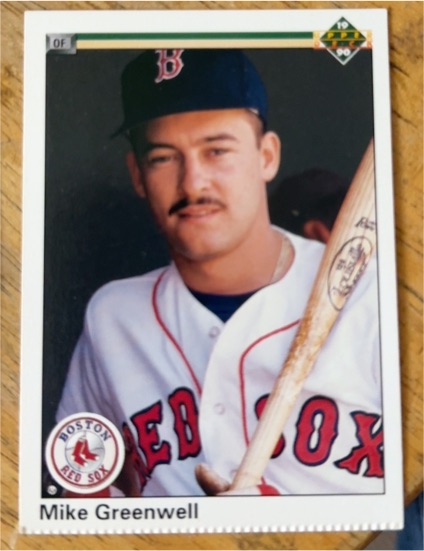 1990 Upper Deck #354 Mike Greenwell Boston Red Sox — front