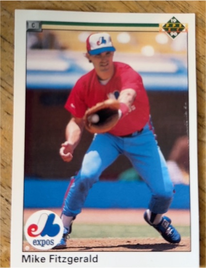 1990 Upper Deck #558 Mike Fitzgerald — front