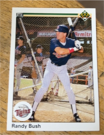 1990 Upper Deck #493 Randy Bush — front