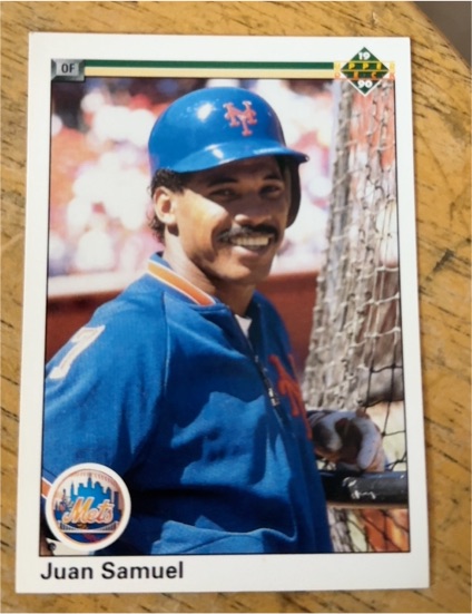 1990 Upper Deck #583 Juan Samuel — front