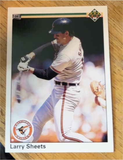 1990 Upper Deck #287 Larry Sheets — front