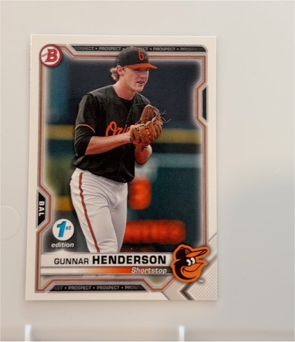 2021 Bowman 1st Edition #BFE-49 Gunnar Henderson — front