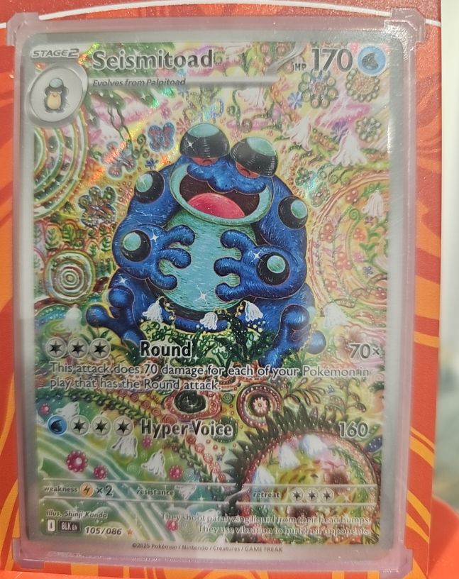 2025 Pokémon SV Black Bolt #105 Seismitoad — front