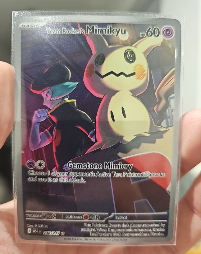 2021 Pokemon Me: Ascended Heroes #238 Team Rocket's Mimikyu — front