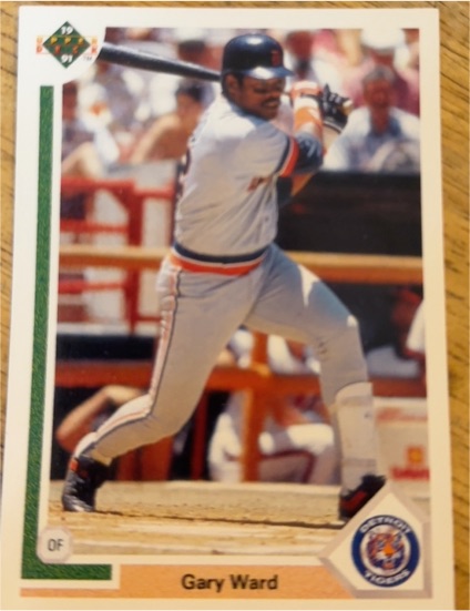 1991 Upper Deck #412 Gary Ward — front
