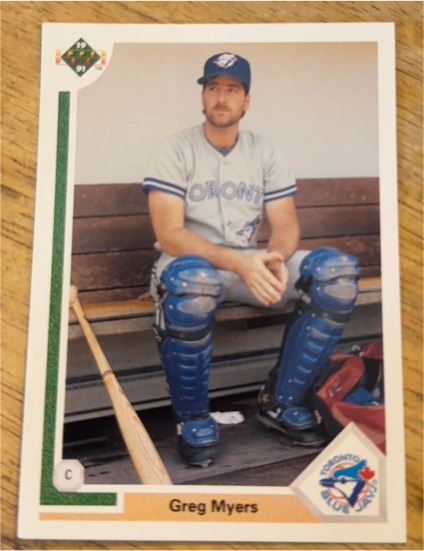 1991 Upper Deck #259 Greg Myers — front
