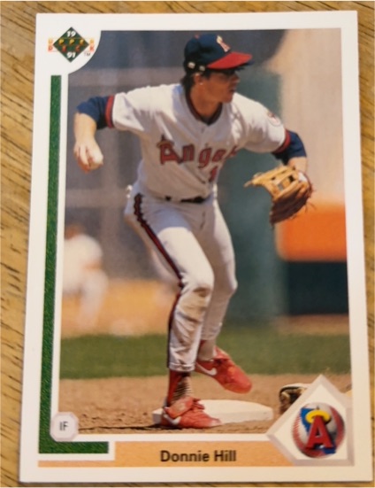 1991 Upper Deck #211 Donnie Hill — front