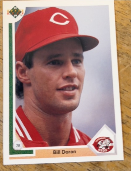 1991 Upper Deck #398 Bill Doran Cincinnati Reds — front