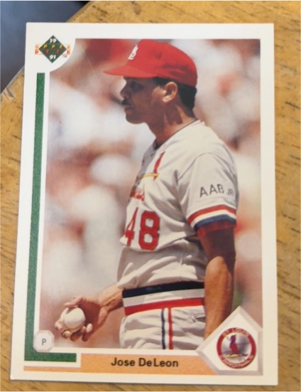 1991 Upper Deck #220 Jose DeLeon — front