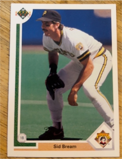 1991 Upper Deck #109 Sid Bream — front
