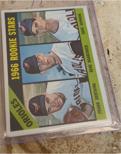 1966 Topps #579 Orioles Rookie Stars Davey Johnson, Gene Brabender, Frank Bertaina — front