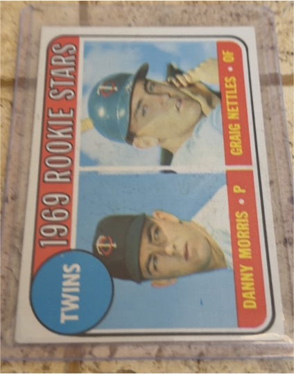 1969 Topps #99 Twins Rookie Stars Danny Morris & Graig Nettles — front