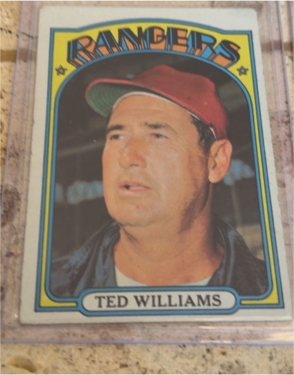 1972 Topps #510 Ted Williams Texas Rangers — front