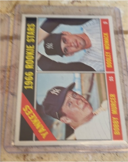 1966 Topps #469 Yankees Rookie Stars Bobby Murcer / Dooley Womack — front