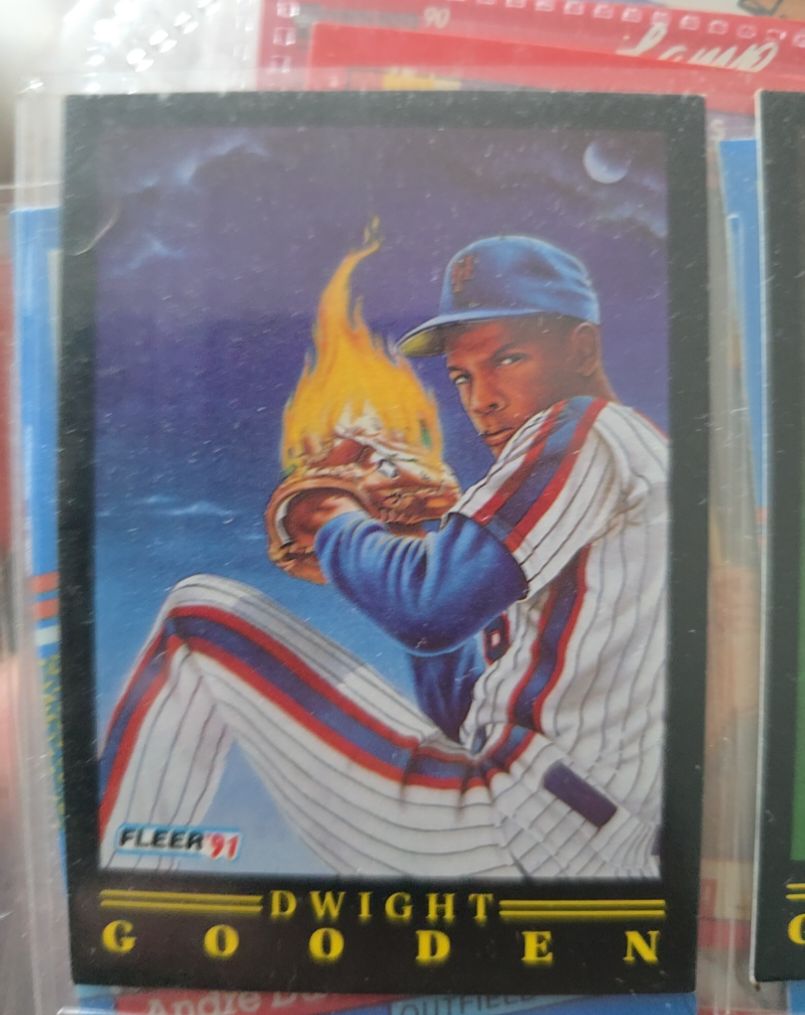 1991 Fleer Pro-Vision #7 Dwight Gooden — front