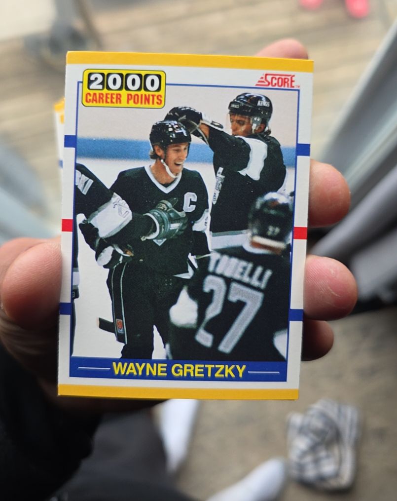 1990-91 Score Rookie & Traded #110T Wayne Gretzky 2000 Career Points — front