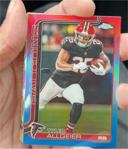 2025 Topps Chrome #17 Tyler Allgeier — front