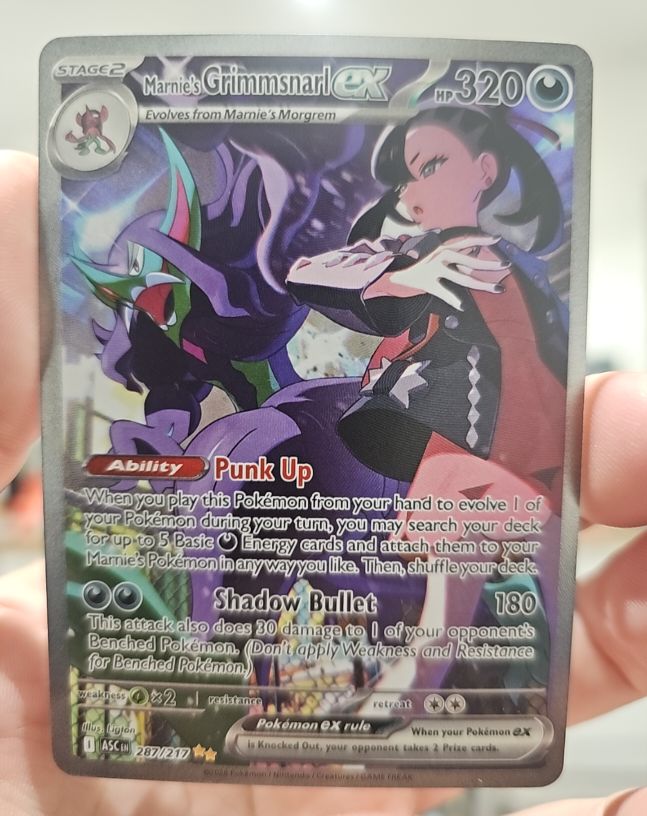 Marnie's Grimmsnarl ex 287/217 Ascended Heroes — front