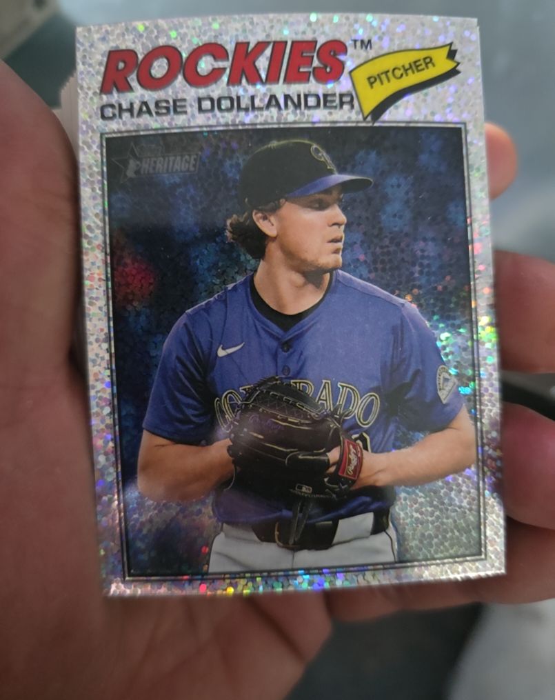 2026 Topps Heritage #91 Chase Dollander — front
