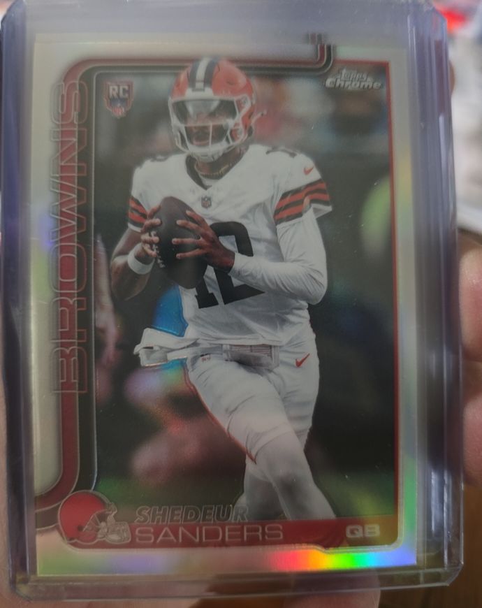 2025 Topps Chrome #315 Shedeur Sanders — front