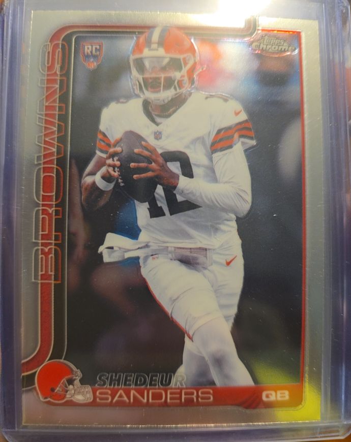 2025 Topps Chrome #315 Shedeur Sanders — front