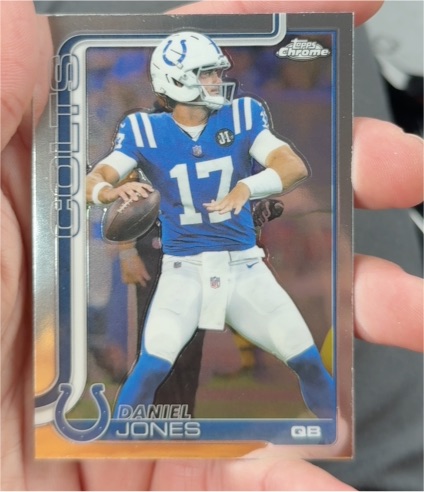 2025 Topps Chrome Football #132 Daniel Jones — front
