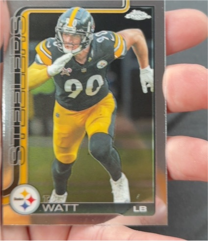 2025 Topps Chrome #258 T.J. Watt — front