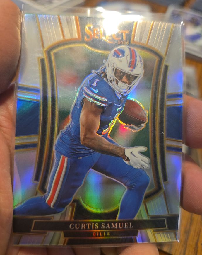 2025 Panini Select Premier Level Silver Prizm #184 Curtis Samuel — front