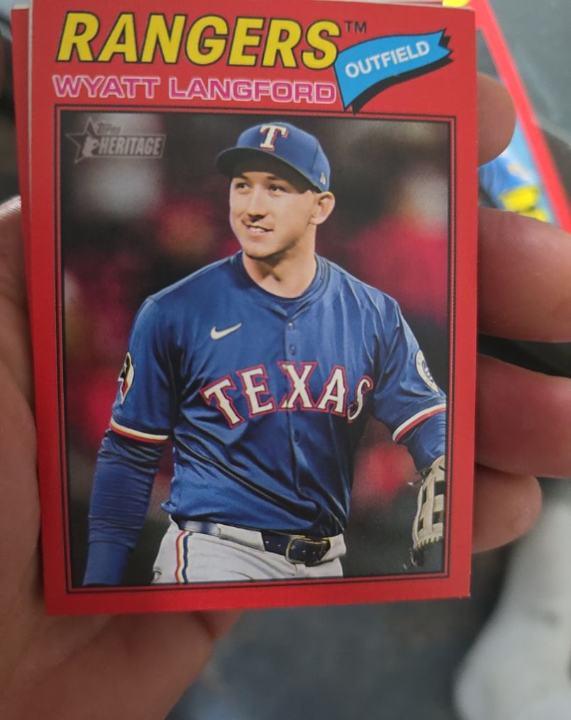 2026 Topps Heritage #340 Wyatt Langford — front
