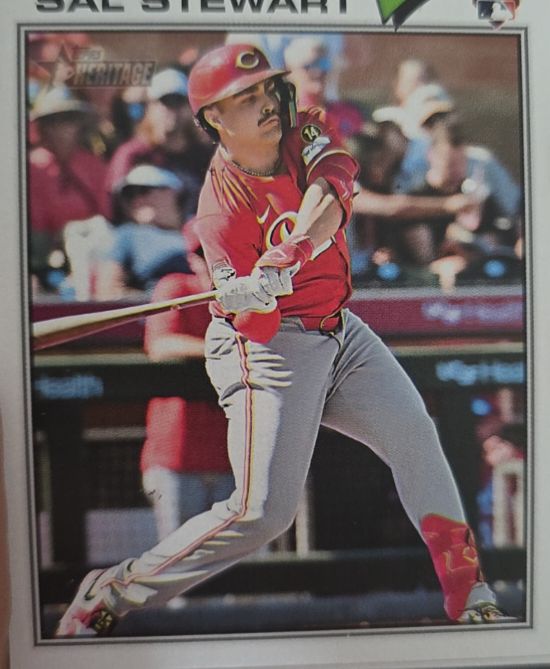 2026 Topps Heritage #221 Sal Stewart — front