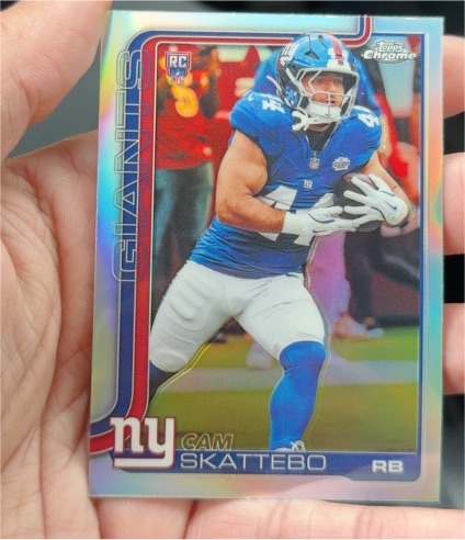 2025 Topps Chrome #331 Cam Skattebo — front