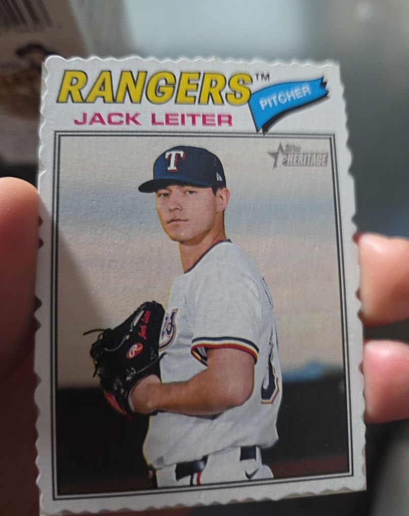 2026 Topps Heritage #304 Jack Leiter — front