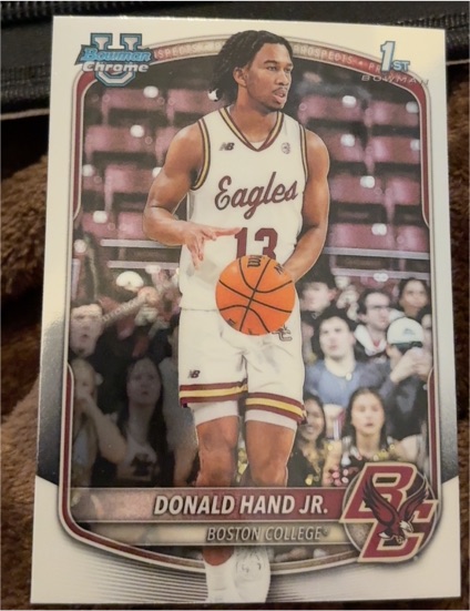 2025 Bowman Chrome #BCP-57 Donald Hand Jr. — front