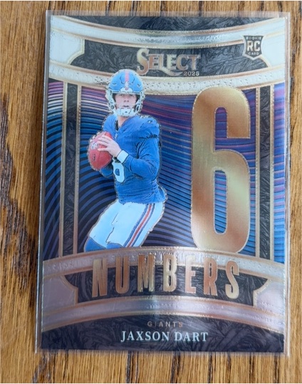 2025 Panini Select #16 Jaxson Dart Numbers Insert Rookie — front