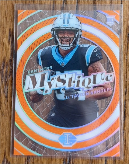 2024 Panini Illusions #40 Ja'Tavion Sanders Mystique Orange — front