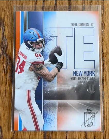 2024 Topps Signature Class #158 Theo Johnson — front