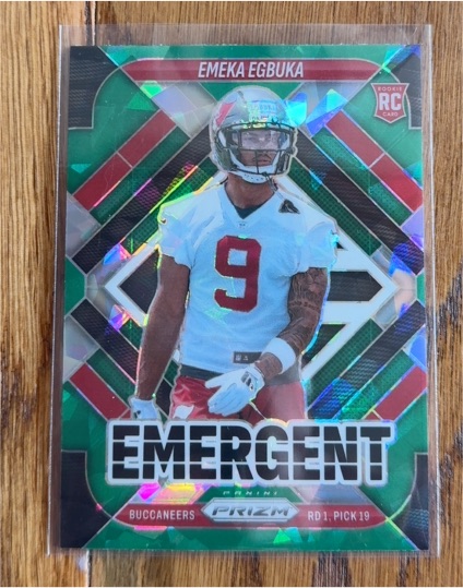 2025 Panini Prizm Emergent #3 Emeka Egbuka — front