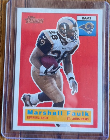 2001 Topps Heritage #50 Marshall Faulk — front