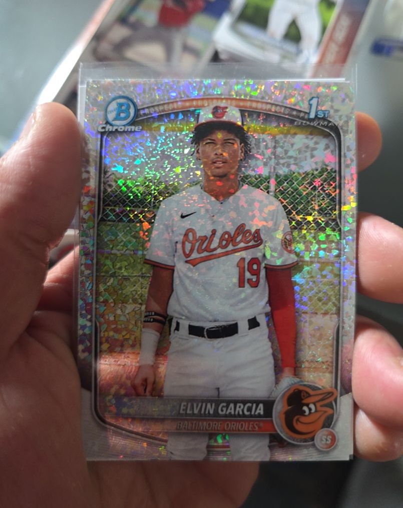 2025 Bowman Chrome #BCP-124 Elvin Garcia — front