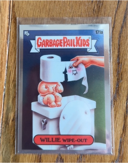 2022 Topps Chrome Garbage Pail Kids Series 5 #171a Willie Wipe-Out — front