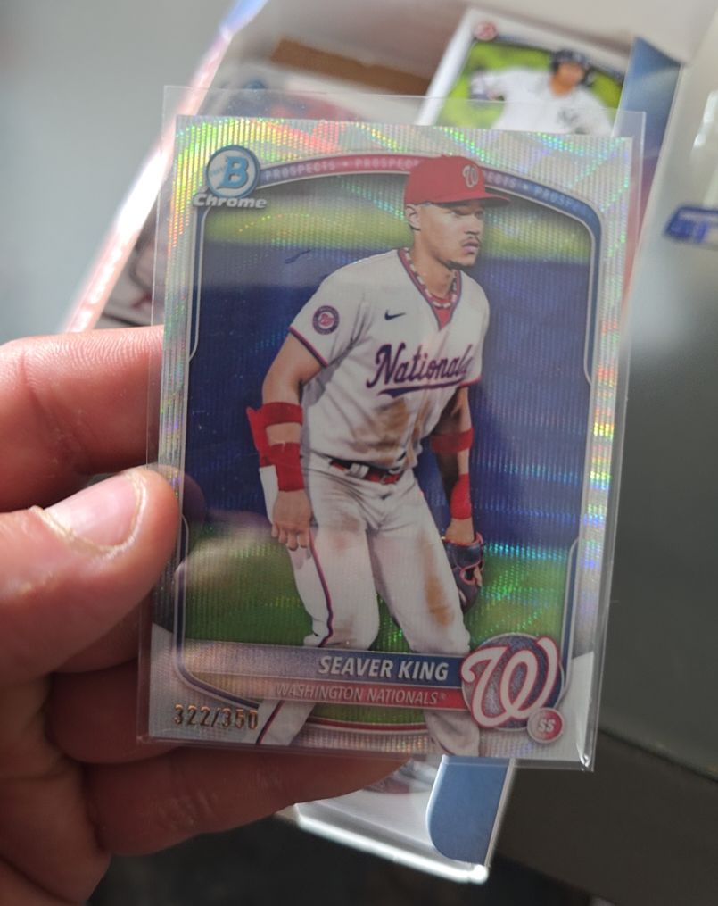2025 Bowman Chrome Prospects #BCP-93 Seaver King — front