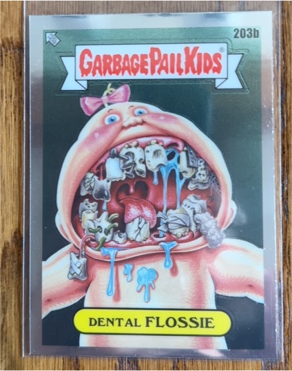 2022 Topps Garbage Pail Kids Chrome Series 5 #203b Dental Flossie — front